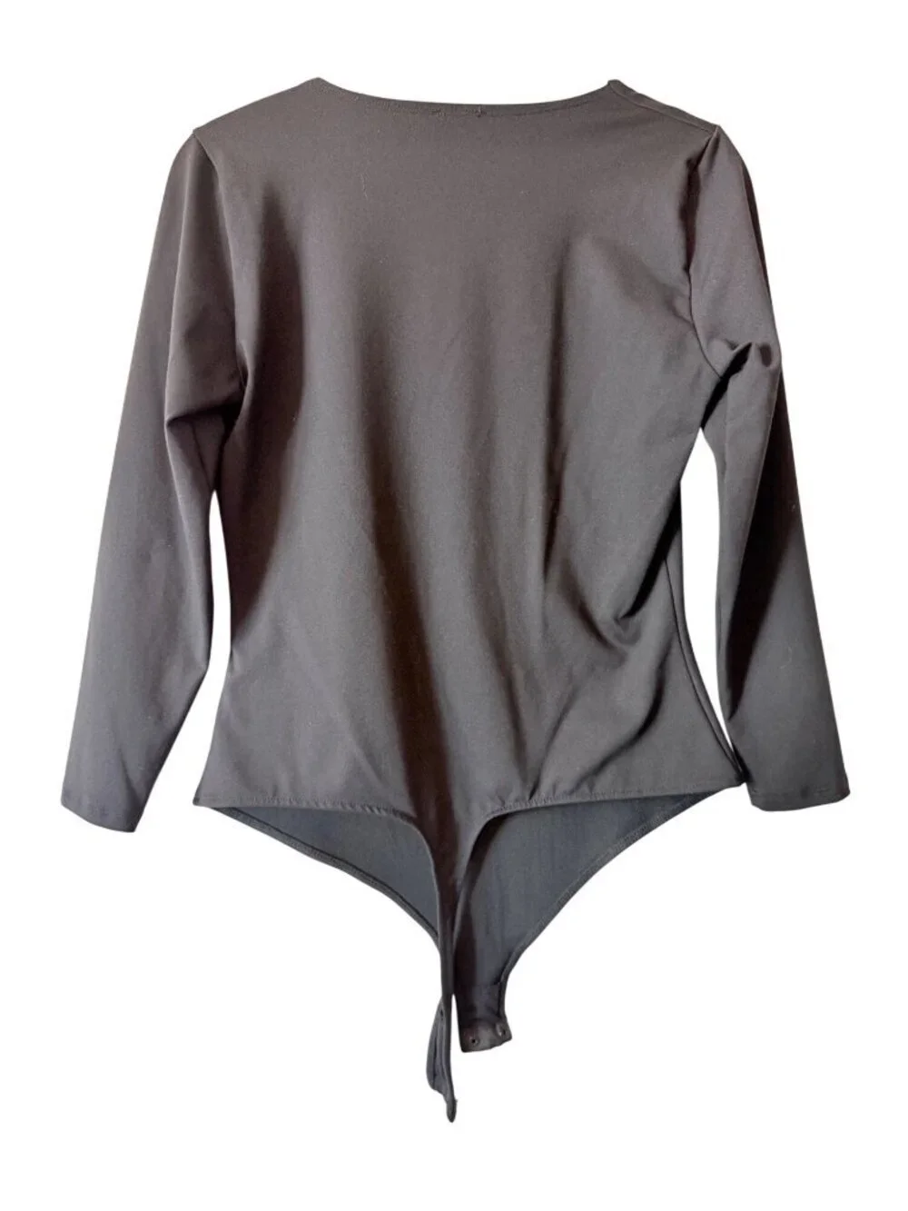Intimately Free People Black Long Sleeve Bodysuit With Snap Thong Closure Medium